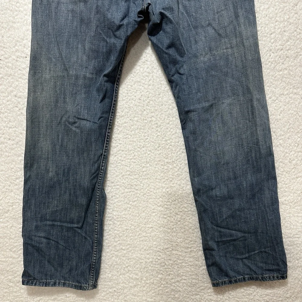 Levi's 505 Regular Fit Straight Leg Jeans Men's Blue Faded Denim‎ Size 34